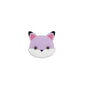Silicone Focal Beads Animal Baby Fox Rounded Head Smiling Face 20pcs 6
