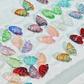 Iridescent Half Butterfly Wings Glass Beads 8x15mm 50pcs