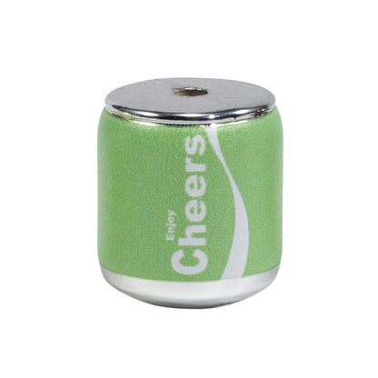 Plating Acrylic Beads 17-20mm Cola Can Design Colorful 10pcs 13