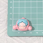 Cute Beans Resin Beads Glossy Pastel Colors 10pcs 4