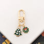 Cartoon Christmas Keychain Metal Alloy Enamel Holiday Icons 3