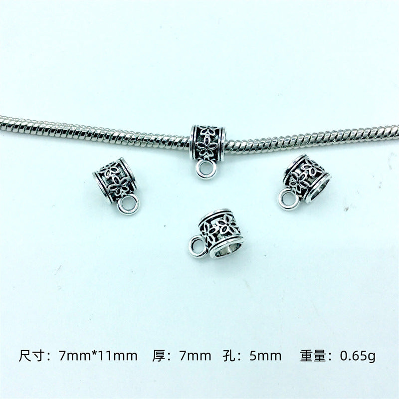 Alloy Bead-hanger Spacer Beads Large Hole 200pcs 4