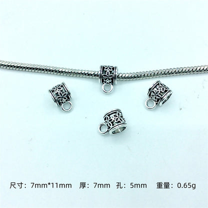 Alloy Bead-hanger Spacer Beads Large Hole 200pcs 4