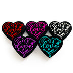 Silicone Focal Beads Love Hair Salon Heart Shape with Hairstyling Tools 20pcs 2