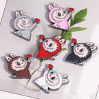 Finger Heart Pose Metal Beads 20mm Enamel Alloy 5pcs 3