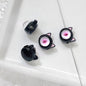 Cat Eye and One-Eyed Beast Metal Beads 10mm Baking Painted 10pcs 13