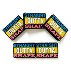 Silicone Focal Beads Straight Outta Shape Bold Text Colorful 20pcs 4