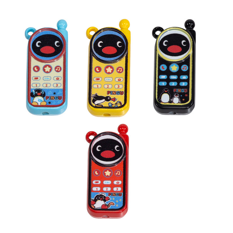Hello KT & Pingu Phone Acrylic Square Beads 40mm 10pcs 6