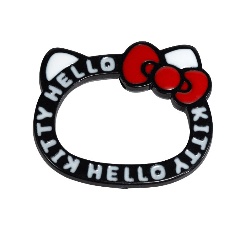 Painted Hello Kitty Acrylic Beads 72mm Colorful Bezel Frame 10pcs 9