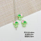 Bouquet and Heart Gift Box Metal Beads 13mm 16mm Pastel Painted 10pcs 6