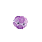 Flower Clay Beads 15mm Crystal Petal Wrapped Pastel Mixed 6pcs 4