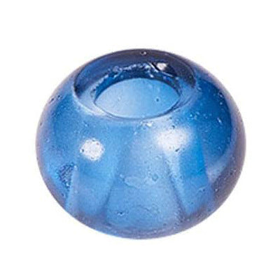 Glass Abacus Spacer Beads 15mm Transparent Large Hole 100pcs 17