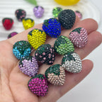 Strawberry Polymer Rhinestone Beads 17mm Colorful Mixed 10pcs 3