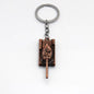 Vintage Alloy Tank Keychain Military Style Antique Finish 7