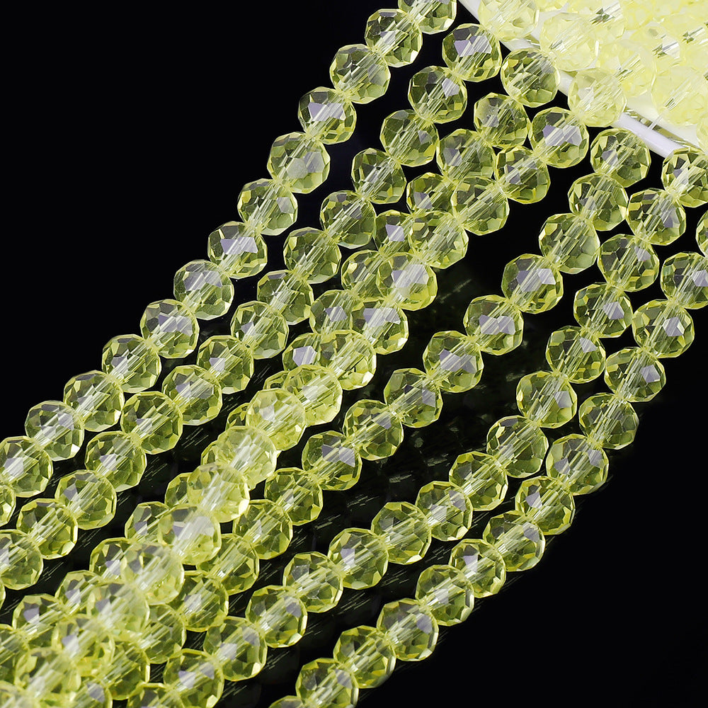 Transparent Faceted Glass Beads 10mm Colorful Mixed 136pcs 19