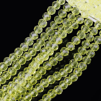 Transparent Faceted Glass Beads 10mm Colorful Mixed 136pcs 19