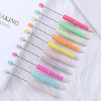 Beadable Pen Biodegradable ABS Wheat Straw Speckled Pastel Colors 2