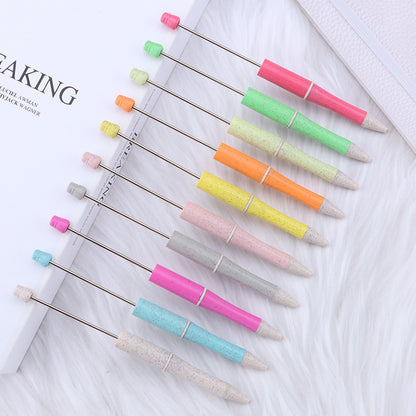 Beadable Pen Biodegradable ABS Wheat Straw Speckled Pastel Colors 2