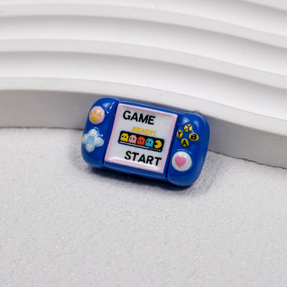 Printed Square Acrylic Beads 25mm Game Console Design 10pcs 16