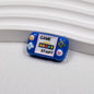 Printed Square Acrylic Beads 25mm Game Console Design 10pcs 16