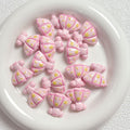Painted Dress Acrylic Beads 26mm Colorful Assorted 5pcs 6