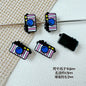 Baking Painted House and Camera Metal Beads 11mm 15mm Pastel Colors 20pcs 24
