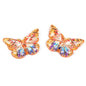 Plating Gilded Butterfly Acrylic Beads 15mm 22mm Radiant Mixed 100pcs 7