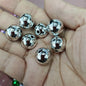 Plating Round Acrylic Beads 16mm Metallic Color Mirror Shine 100pcs 3