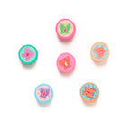 Butterfly Clay Beads 9mm Colorful Pattern Polymer 100pcs 3