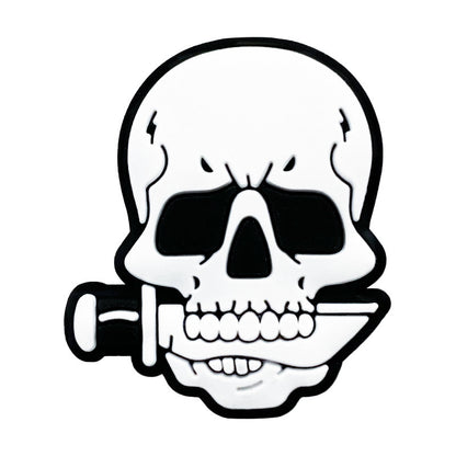 Silicone Focal Beads Halloween Knife Bones Skull with Knife 20pcs