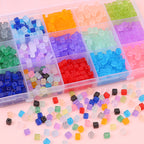 Frosted Sugar Seed Glass Beads 5mm Pastel Mixed Colors 100pcs 3