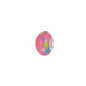 Glass Large Hole Spacer Beads 14mm Rainbow Candy Section Striped 20pcs 19