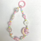 UV Plating Moon Cat Acrylic Beads 26mm Iridescent Pastel 50pcs 3