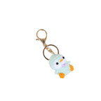 Crochet Penguin Keychain Pastel Colors with Bow Tie 1pc 5