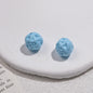 Painted Round Acrylic Beads 11mm Baked Glossy 50pcs 9