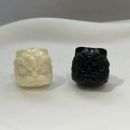 Glossy Dancing Lion Shaped Resin Beads 16mm 50pcs 2