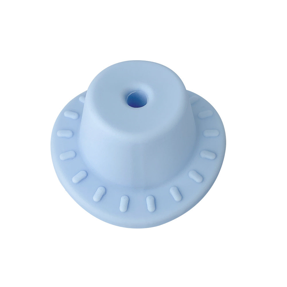 Silicone Focal Beads Hats Raised Dash Brim Detail 20pcs 3
