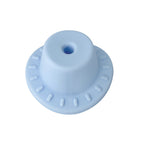 Silicone Focal Beads Hats Raised Dash Brim Detail 20pcs 3