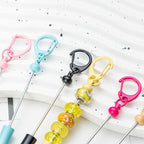 Beadable Letter Opening Knife Keychain Metal Candy Pastels Metallics 2