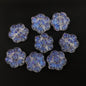 Transparent Aurora Laser Acrylic Beads Iridescent Mixed Shapes 2pcs 8