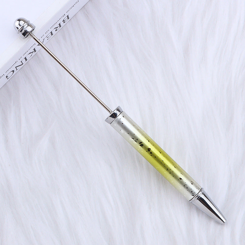 Beadable Ballpoint Pen UV Plating Starry Sky Sequins Gradient Colorful 15