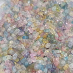 Acrylic Peanut Spacer Beads 3x6 6x11mm Transparent Frosted Gilded 1000pcs