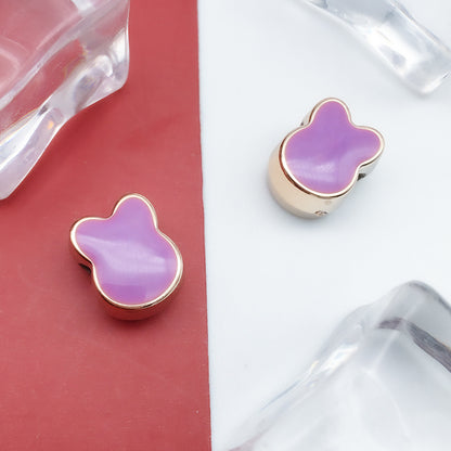 Enamel CCB Plastic Acrylic Beads 9-15mm Large Hole Playful Shapes 40pcs 22