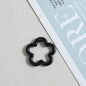 Zinc Alloy Flower Trigger Spring Key Rings 28mm 6pcs Baking Painted 4