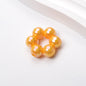 Plating Rhombus Faceted Wreath Acrylic Beads 23mm Glossy Plated 50pcs 7