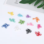 Zinc Alloy Lobster Clasp Keychain Findings 12mm Baking Painted 100pcs 2