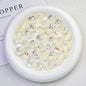 Transparent Flat Fireworks Acrylic Beads 15mm Sparkling Mixed 20pcs 12