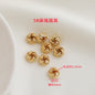 Brass Rope-Shaped Spacer Beads Coarse Texture 20pcs 10
