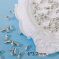 Tube Metal Beads 6mm 8mm Smooth Bamboo Joint Zinc Alloy 100pcs 5