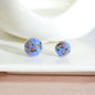 Lampwork Glass Beads Round 8 10 12mm Colorful Gold Foil 100pcs 12